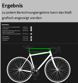 SPA4U-Rennrad - Berechnungsergebnis